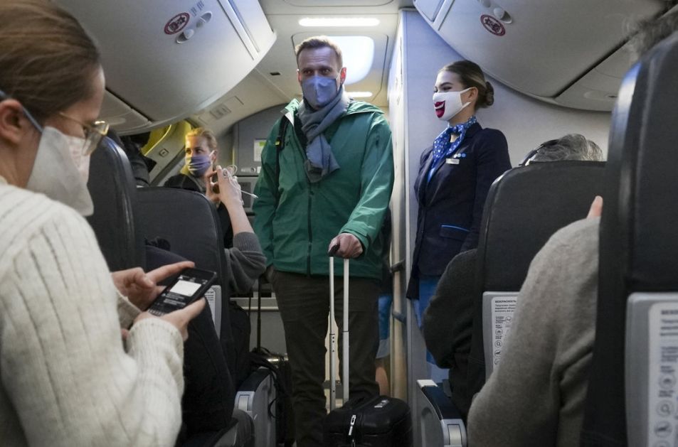 Navaljni priveden na aerodormu Šeremetjevo u Moskvi