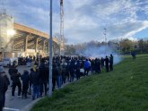 Navijači Partizana opet protestuju FOTO/VIDEO
