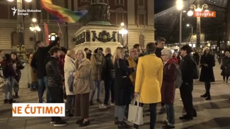 Nemamo mira ni u naša četiri zida: Protest u Beogradu zbog policijske brutalnosti nad LGBT+ osobama 