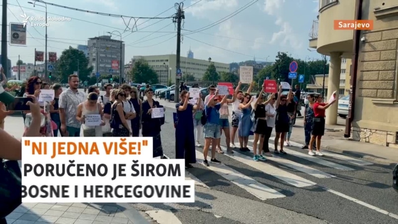 Ni jedna više, poruke nakon ubistava i nasilja nad ženama u BiH
