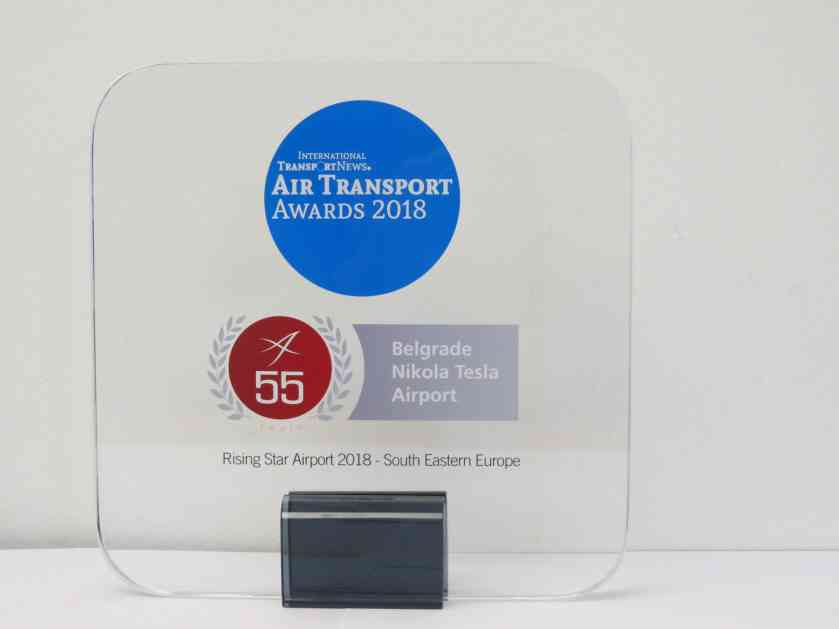 „Nikola Tesla“ dobitnik nagrade „Rising Star Airport 2018“