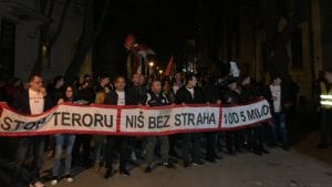 Niš: Protest „Stop teroru – Za Niš bez straha“ 8. juna