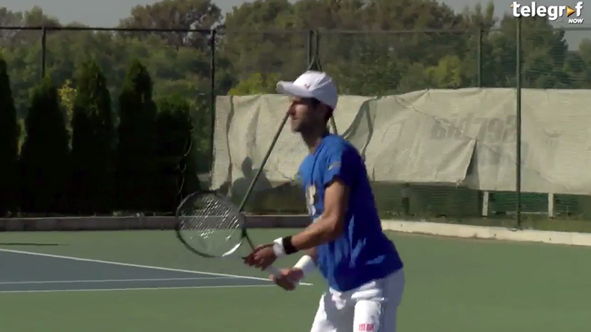 Novak Djokovic held an open training in Belgrade and talked about the season finish (VIDEO)