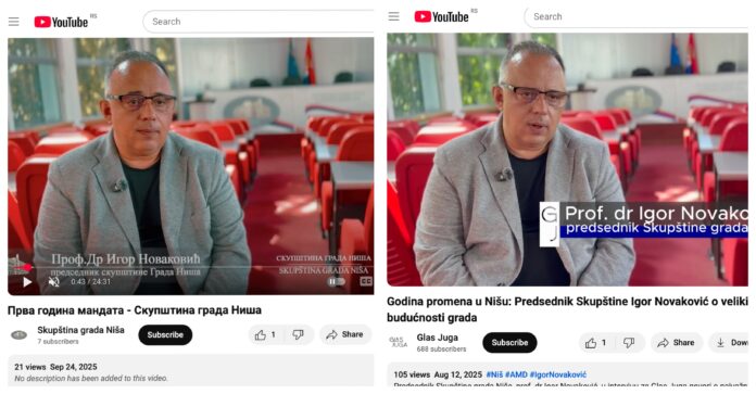 Novaković o promo filmu plaćenom milion dinara: Govorim samo ja, jer jedini mogu da dajem izjave u ime Skupštine