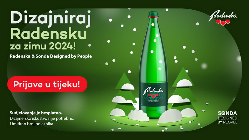 Novi ‘Designed by People’: Radenska i Sonda pozivaju Vas da dizajnirate Radensku za zimu 2024!