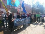 Novi protest protiv MHE u Pirotu ispred Gradske uprave