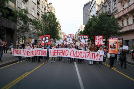 Novi protest protiv diktature na dan inauguracije Vučića
