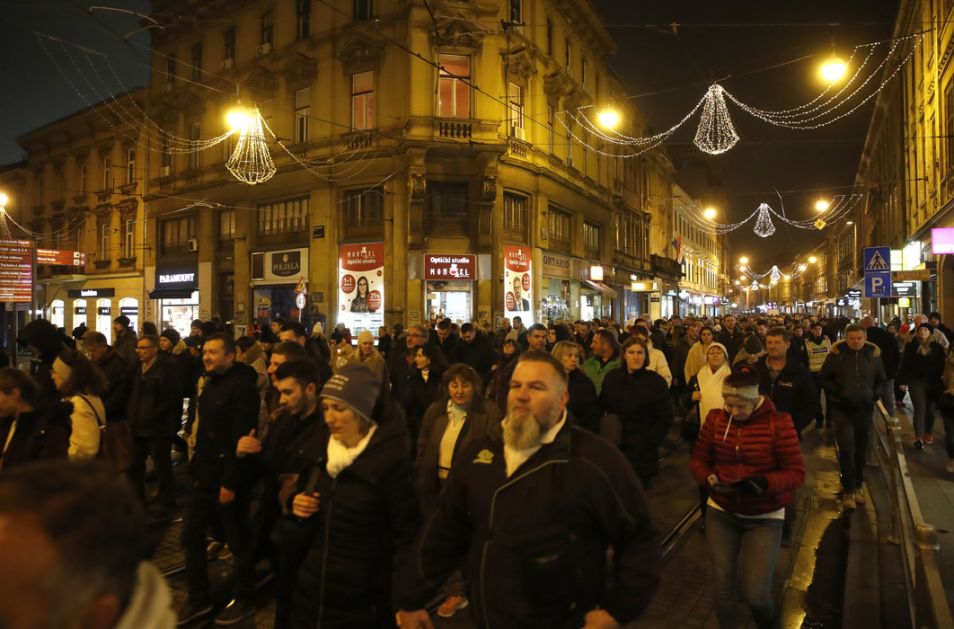 Novi protest zbog kovid potvrda u Zagrebu, dve osobe privedene