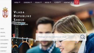 Novi sajt Vlade Srbije „U službi građana“