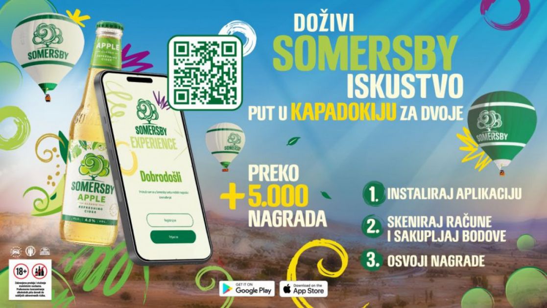Novo poglavlje lojalnosti i zabave: Somersby Experience aplikacija koja spaja osveženje i letnju avanturu