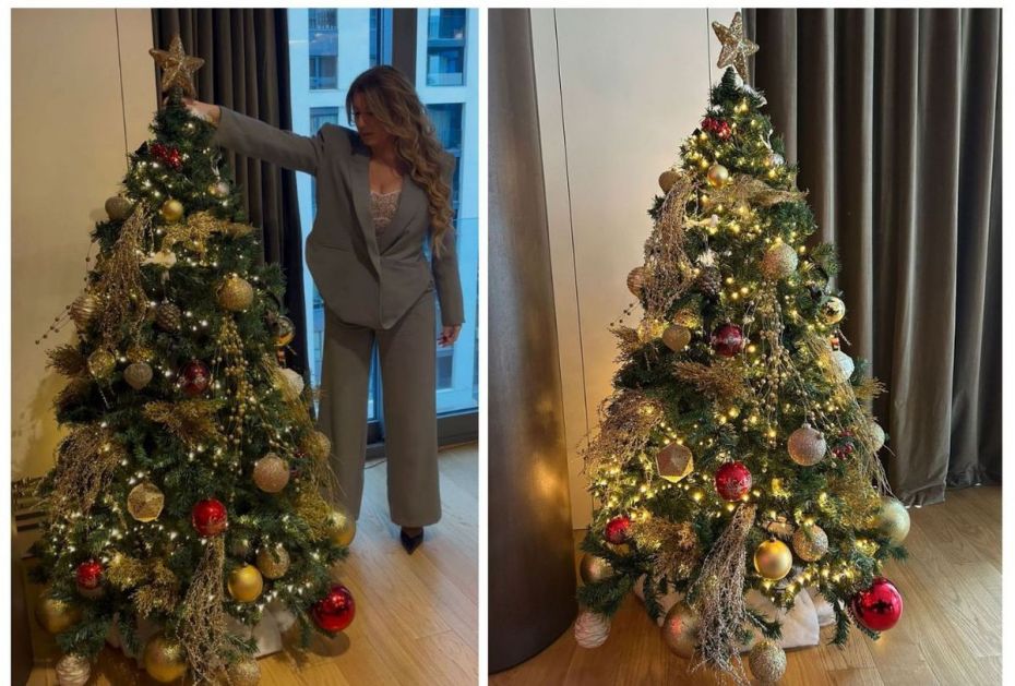 Novogodišnja idila u domu Viki Miljković: Folk zvezda okitila dve jelke – ne zna se koja je lepša! (FOTO)