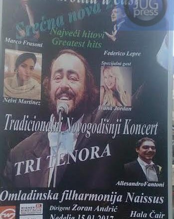 Novogodišnji koncert Pavarotiju u čast