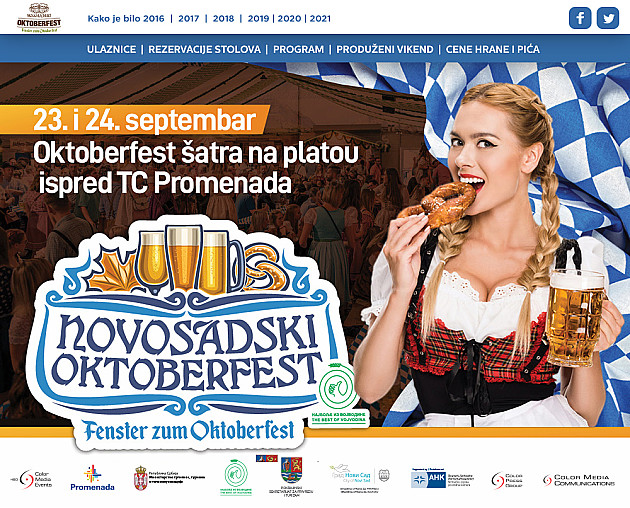Novosadski Oktoberfest danas i sutra ispred Promenade