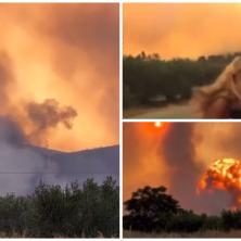 ODJEKUJU CRKVENA ZVONA, VLADA OPŠTA UZBUNA: Apokaliptične scene požara u Grčkoj - vatra nezaustavljiva, vojska hitno izmešta avione (VIDEO)
