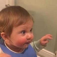 ODLEPITIS, TOTALNI! Bebac je probao čokoladu prvi put - ovakva radost se retko viđa! (VIDEO)