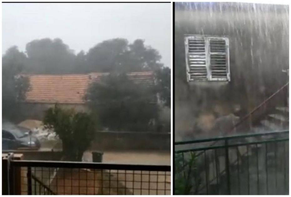 OLUJA UNIŠTILA ŠIBENIK: Kiša padala samo 11 minuta i napravila potop! Širi se i na ostatak zemlje! (VIDEO)