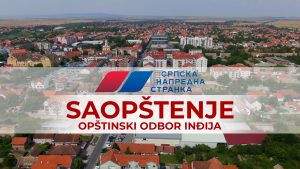 OO  SNS Inđija  pruža punu podršku predsedniku Aleksandru Vučiću