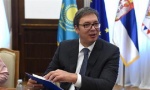 ORDEN PRIJATELjSTVA VUČIĆU: Predsednici Srbije i Kazahstana u Astani jedan drugom uručili priznanja