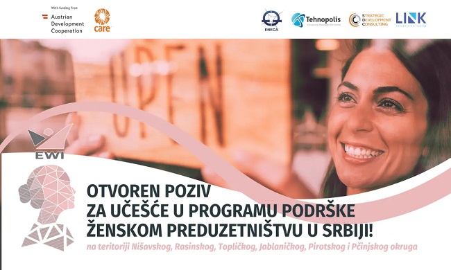 OTVOREN POZIV: Program podrške ženskom preduzetništvu