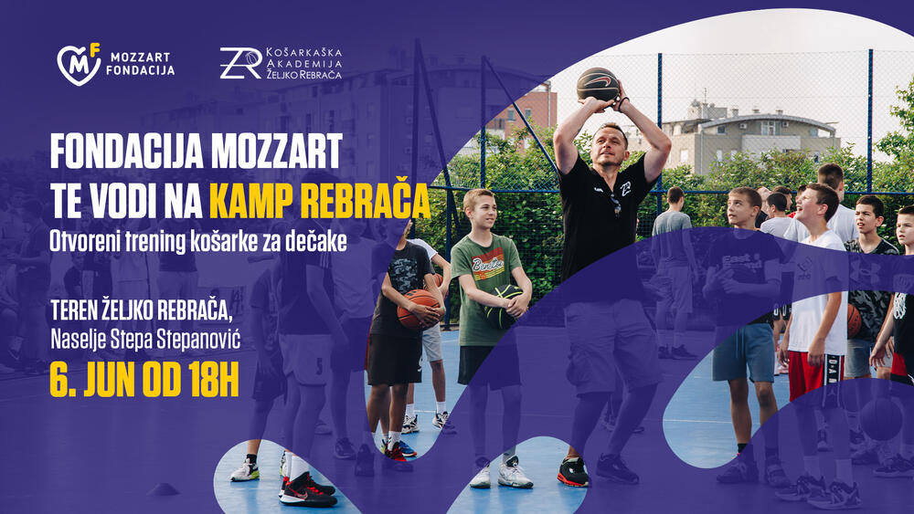 OTVORENI ČAS KOŠARKE: Fondacija Mozzart vas besplatno šalje na letnji kamp Akademije Rebrača
