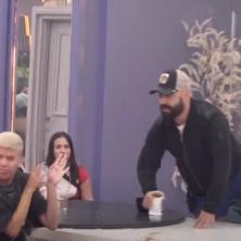 Obezbeđenje hitno uletelo u Elitu - Luki pala roletna, Uroša ispolivao kafom (VIDEO)
