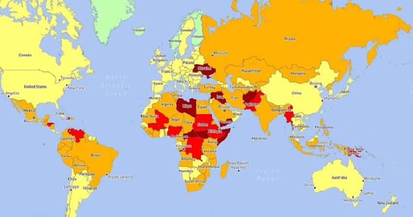 Objavljena lista najopasnijih zemalja koje možete posetiti u 2024. godini