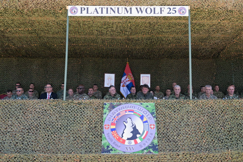 Održan Dan visokih zvanica na međunarodnoj vežbi „Platinasti vuk 25“