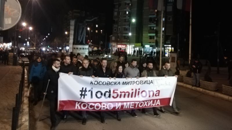 Održan protest 1 od 5 miliona u Severnoj Mitrovici