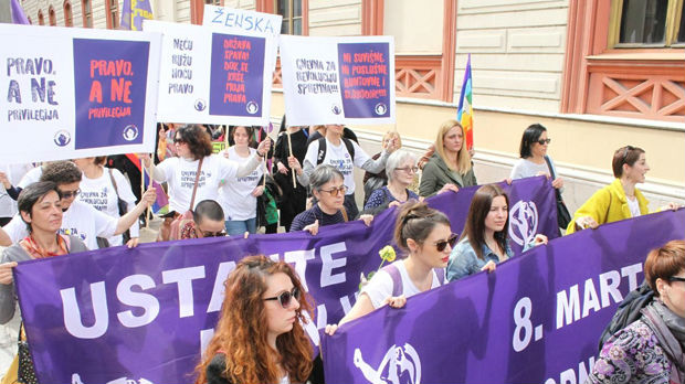 Protestni marš povodom Međunarodnog dana žena