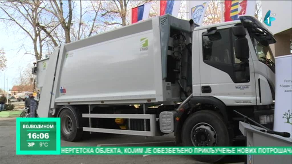 Opštine Žabalj i Vrbas dobile novi kamion za sakupljanje reciklažnog smeća