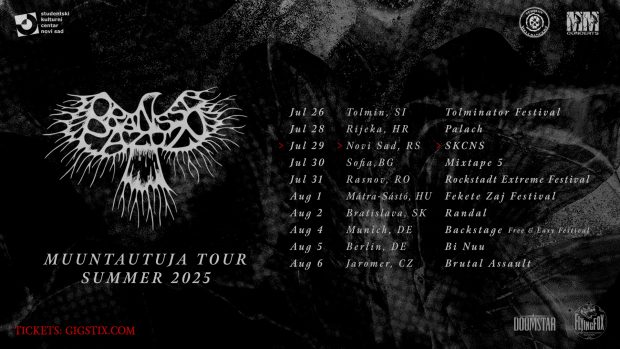 Фински метал бенд “Oranssi Pazuzu” 29. јула 2025. у СКЦНС Фабрици