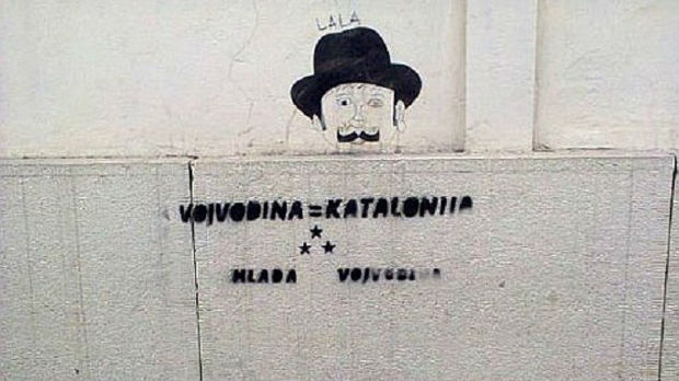 Osvanuli grafiti Vojvodina = Katalonija