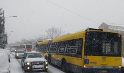 Otežan saobraćaj u Beogradu zbog snega, izmene na linijama GSP-a