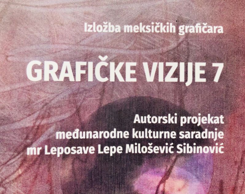 Otvaranje izložbe „Grafičke vizije 7“ autorke Leposave Milošević Sibinović u Galeriji JU Narodnog univerziteta Vranje