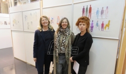 Otvaranje izložbe Modne skice u KomBank Art holu