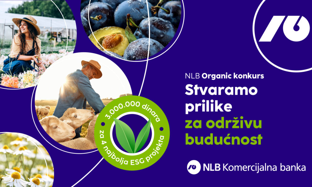 Otvoren 13. NLB Organic konkurs: Tri miliona dinara za najbolje projekte iz organske poljoprivrede