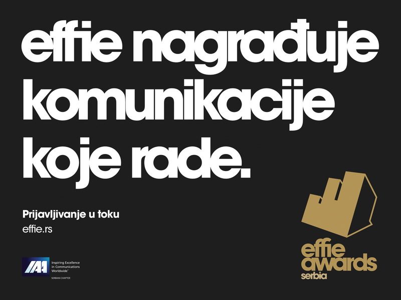 Otvorene prijave za Effie Awards Srbija 2017
