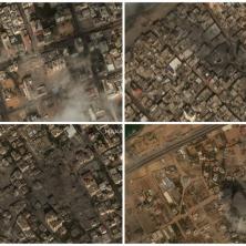 PAKAO! Zastrašujući snimci iz svemira nakon serije vazdušnih napada u Pojasu Gaze (FOTO/VIDEO)