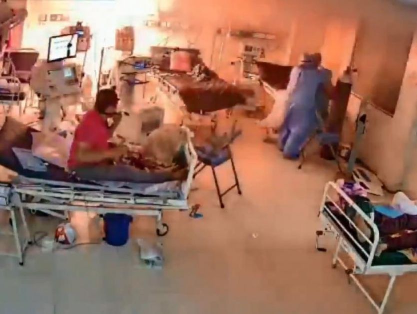 PAKLENI RESPIRATOR U INDIJI: Lekari jedva uspeli sa spasu pacijenta pošto se uređaj pretvorio u paklenu loptu (VIDEO)
