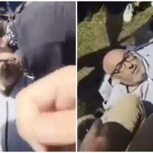 POLICAJCI U CIVILU SPASILI PATRIKA DRIDA OD BESNE MASE Oborili ga na zemlju, vređali i pljuvali, a onda su naišli oni (VIDEO)