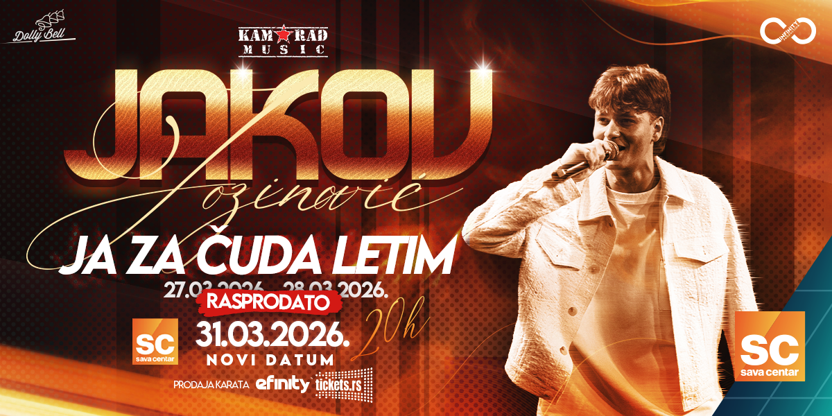 PONOVO REDOVI ZA JAKOVA: Beograd u znaku mlade muzičke zvezde čiji se koncerti u Sava Centru čekaju sa nestrpljenjem