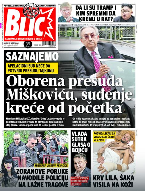 POTVRĐENO PISANJE BLICA Miškoviću ponovo sude za pomaganje pri utaji poreza