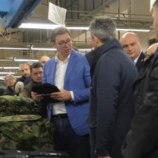 Vučić u obilasku fabrike Jumko: Predsedniče, mi smo danas nasmejani zato što ste došli da nas posetite