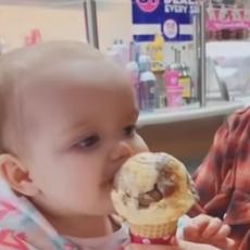 PRESLATKO: Beba je prvi put probala sladoled, a njena reakcija nasmejala je ceo Internet (VIDEO)