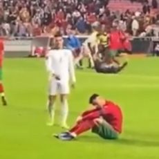 PROCURIO SNIMAK: Kada mu je Radonjić prišao, Ronaldo uradio nešto što je opet sve zgrozilo (VIDEO)