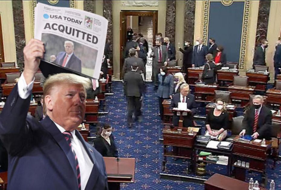 PROPAO DRUGI POKUŠAJ IMPIČMENTA: Senat oslobodio Trampa, za opoziv glasalo svega 57 senatora! (VIDEO)