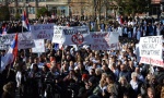 PROTEST U KOSOVSKOJ MITROVICI: Cilj Prištine - humanitarna katastrofa (FOTO+VIDEO)