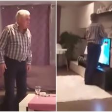 PUKAO ZBOG MILANOVIĆA: Napao svoj televizor, raskopčao pantalone, a onda... (VIDEO)