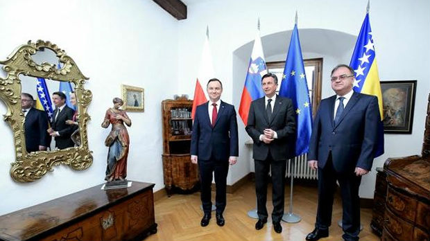 Pahor, Duda i Ivanić pozvali na proširenje EU na Balkan