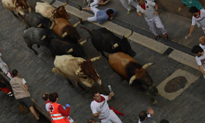 Pamplona: U najbržoj trci bikova povređeno šestoro (FOTO)